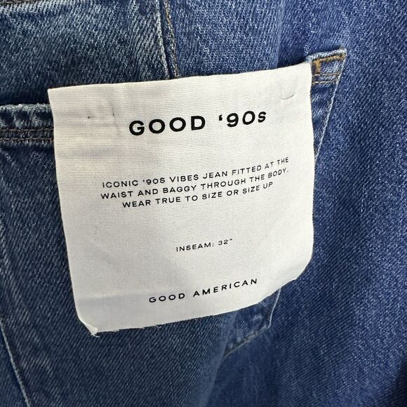 Good American Women's Blue Straight Leg Jeans - Picture 5 of 7